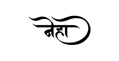 नेहा Calligraphy Art